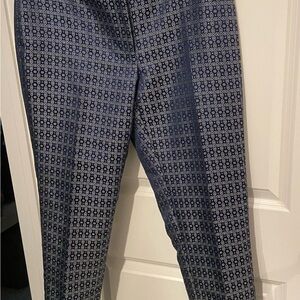 Anne Klein Women's Blue Geometric Pants-Size 10